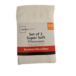 Mainstays 2-Pack Standard/Queen Microfiber Pillowcases – Soft